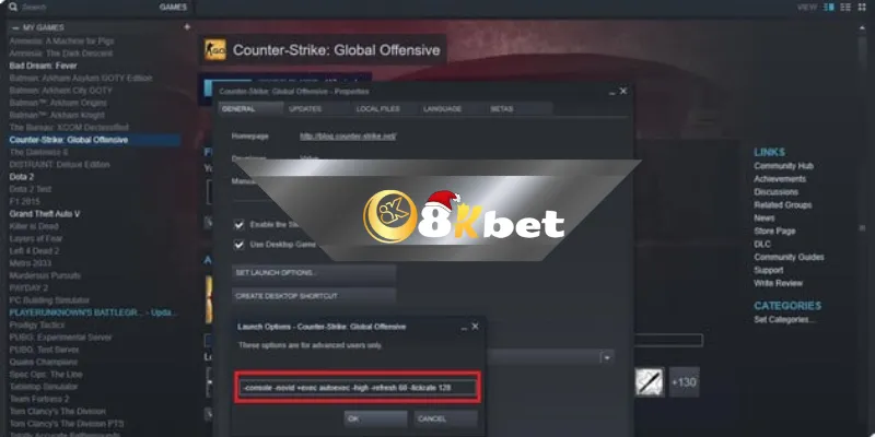 Làm thế nào để mở bảng lệnh CONSOLE CSGO?